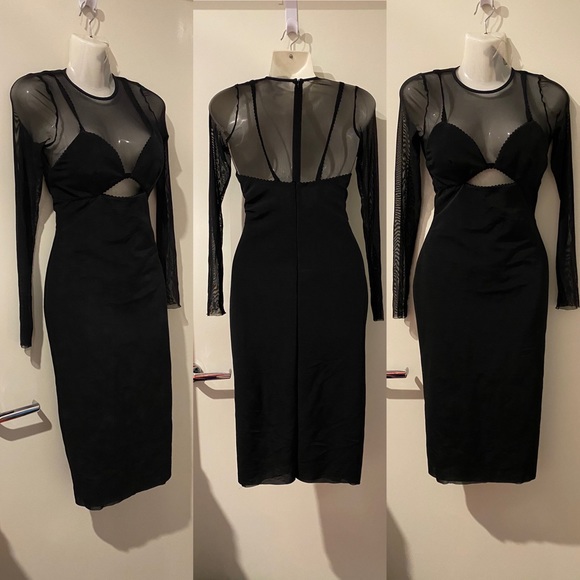 Bec & Bridge Black Midi Dress - Picture 1 of 1